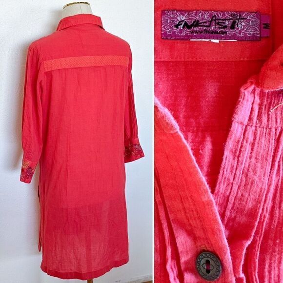 fnkasia Long Line Button Up Tunic M - Picture 2 of 3